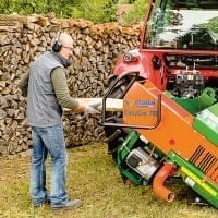 Holzsäge für Brennholzschnitt ergonomische Bedienung