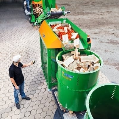 Posch Reinigungssieb Brennholz Scheitholz reinigen