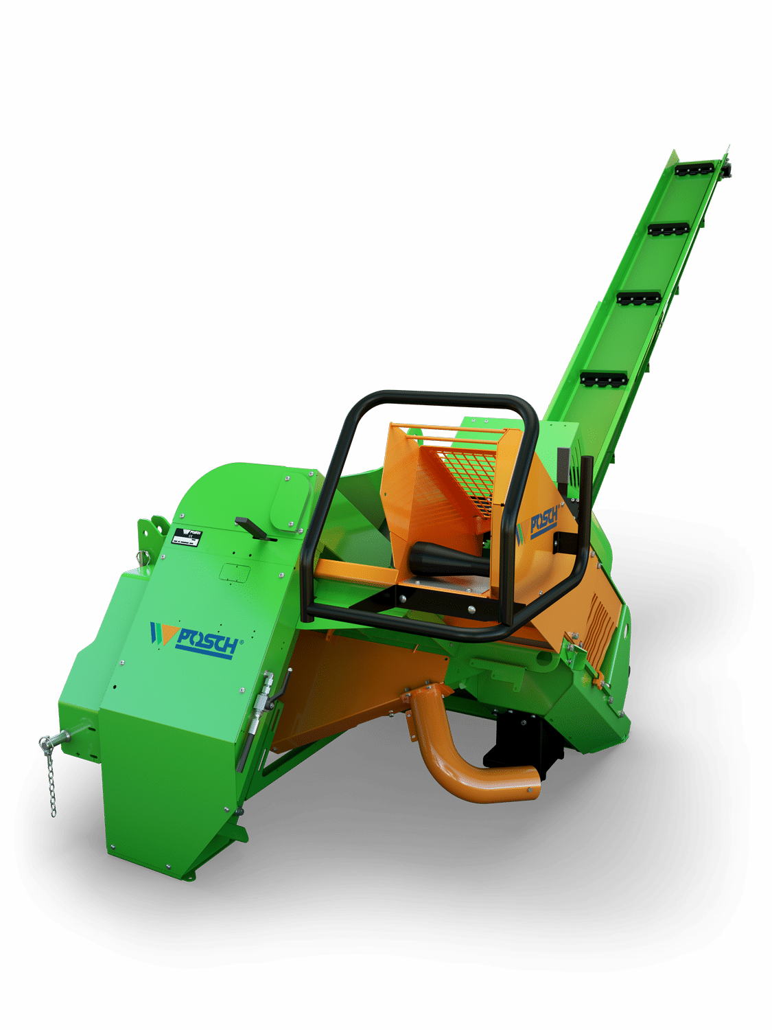 Posch semi-automatic firewood saw with conveyor belt