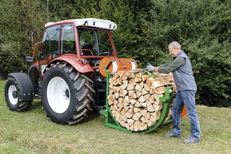 Bündelgerät Holz bündeln mit Bündelvorrichtung, Kompositband für lange Haltbarkeit