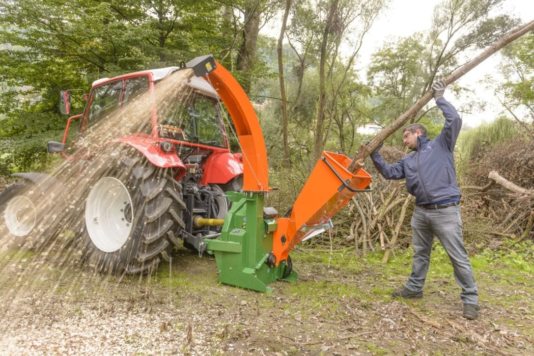 Holzhäcksler Zapfwelle Häcksler für Traktor: Stark, gefräßig, robust