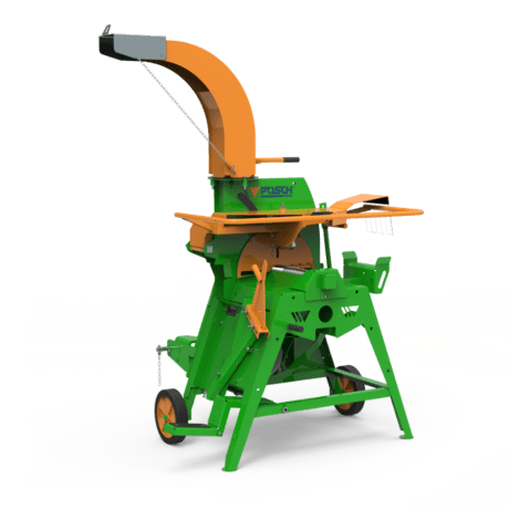 post peeler. Wood shaper. Driven by PTO