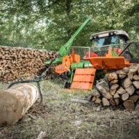 Seilwinde für Holzspalter liegend