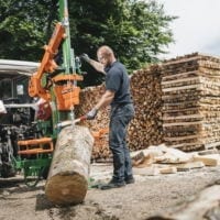 Seilzug bei Holzspalter, Posch