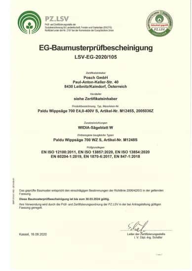 Wippsaege-Brennholzsaege-Paldu-by-POSCH Leibnitz-CE-Baumusterzertfikat-LSV-EG-2020-105