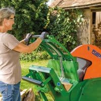 Posch circular saw with rocker. Safety handle open